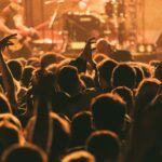 silhouette of people on concert